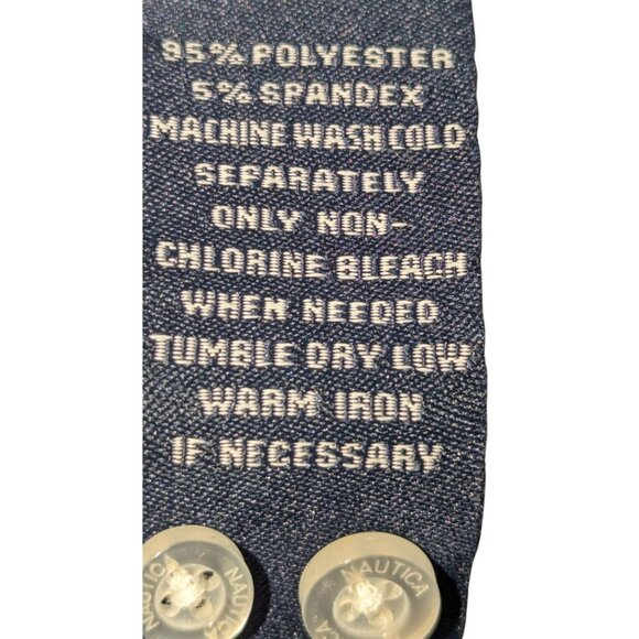 Nautica Men's 3XL Button-Down Shirt Wrinkle-Resistant Classic Fit Gingham - Picture 6 of 7